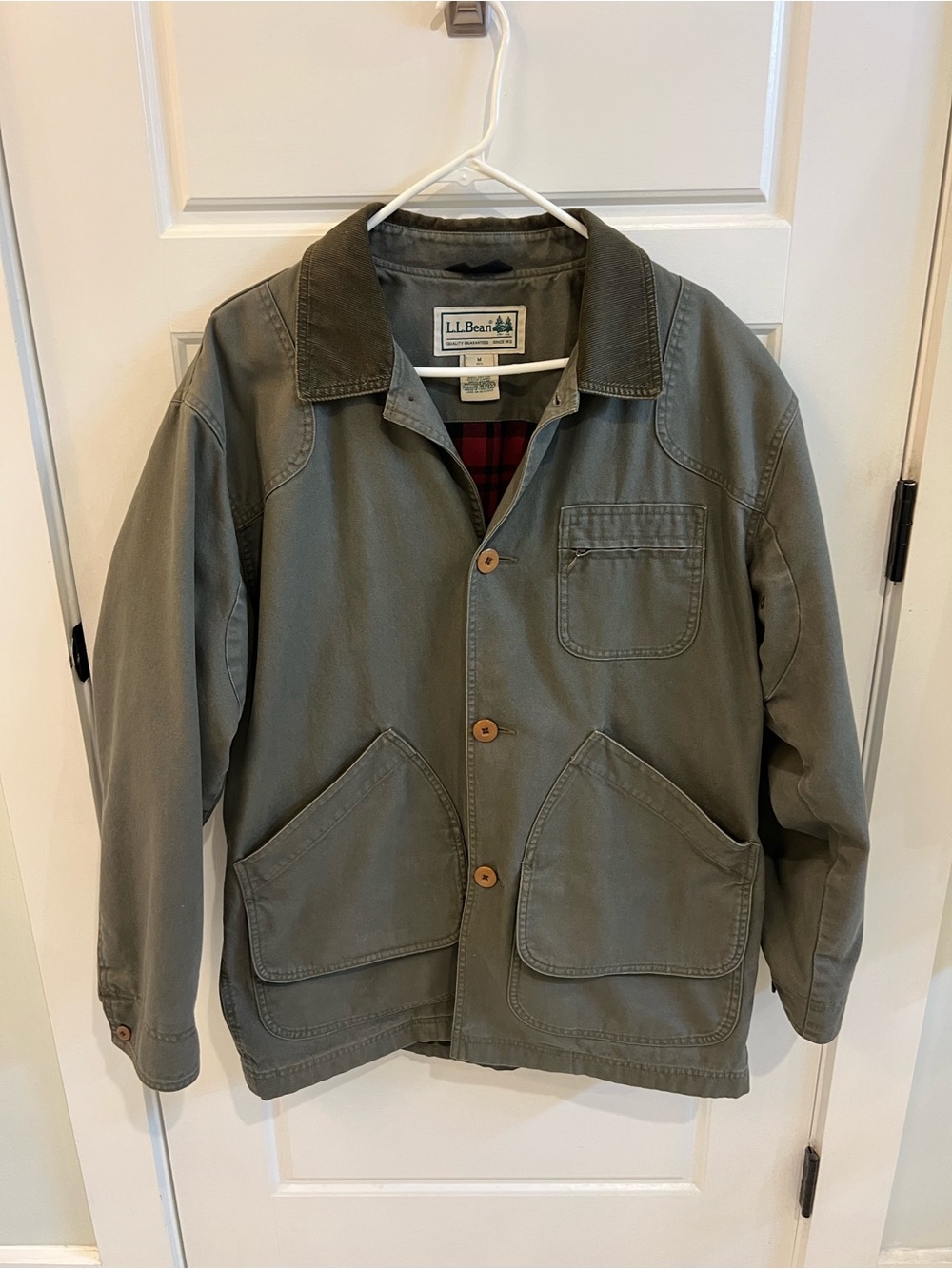 L.L. Bean Men's Olive Green Canvas Field Jacket